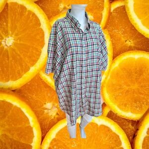 Southern Casanova XXL Plaid Button Down Shirt Short Sleeve‎ Menswear